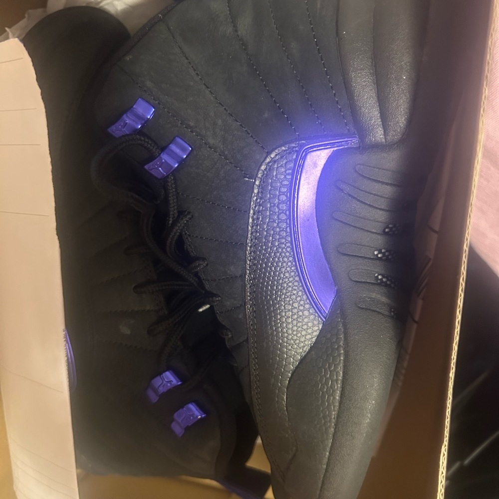 Black and Purple Men's Shoes